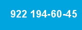 922 194-60-45